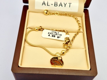 AL-BAYT AL10292 длина 19.5 см, вес 4.08 г золото, плетение якорное