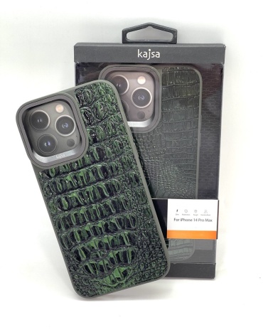 Чехол Kajsa для Apple iPhone 14 Pro Max темно-зеленый