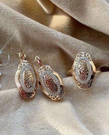 GOLD ZAMIRA Bant0352 вес 6 г золото, фианит
