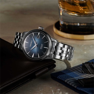 Механические Seiko Японские механические наручные часы Seiko Presage Cocktail Time SARY161 нержавеющая сталь