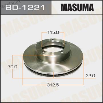 Masuma Диск Тормозной BD1221