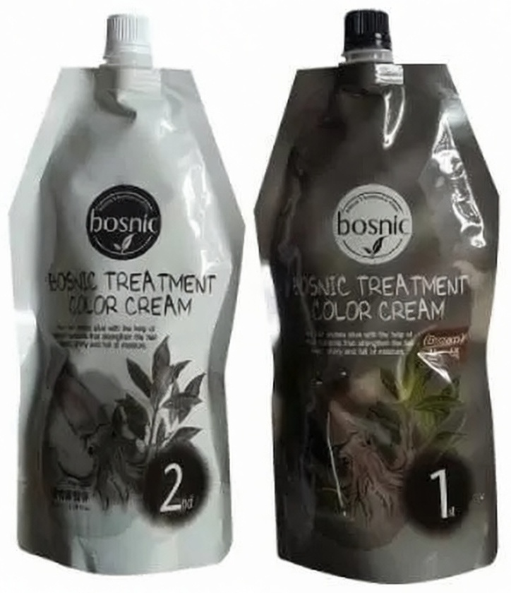 BOSNIC Treatment Color dark brown крем-краска 500 мл, фото 2