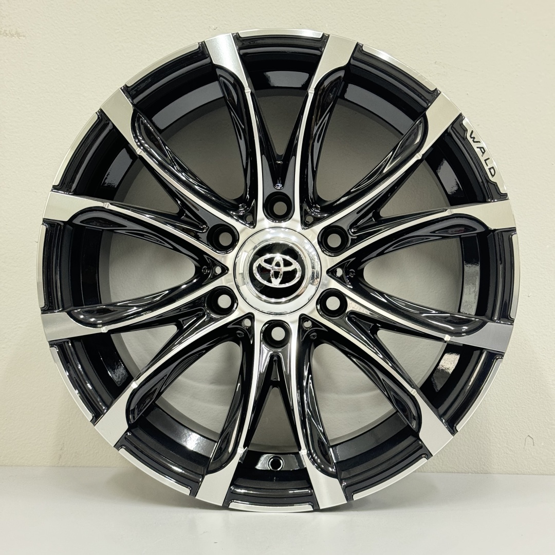 RNO Wald 905 8x18/6x139.7 D106.1 ET25 4 диска черный, серебристый