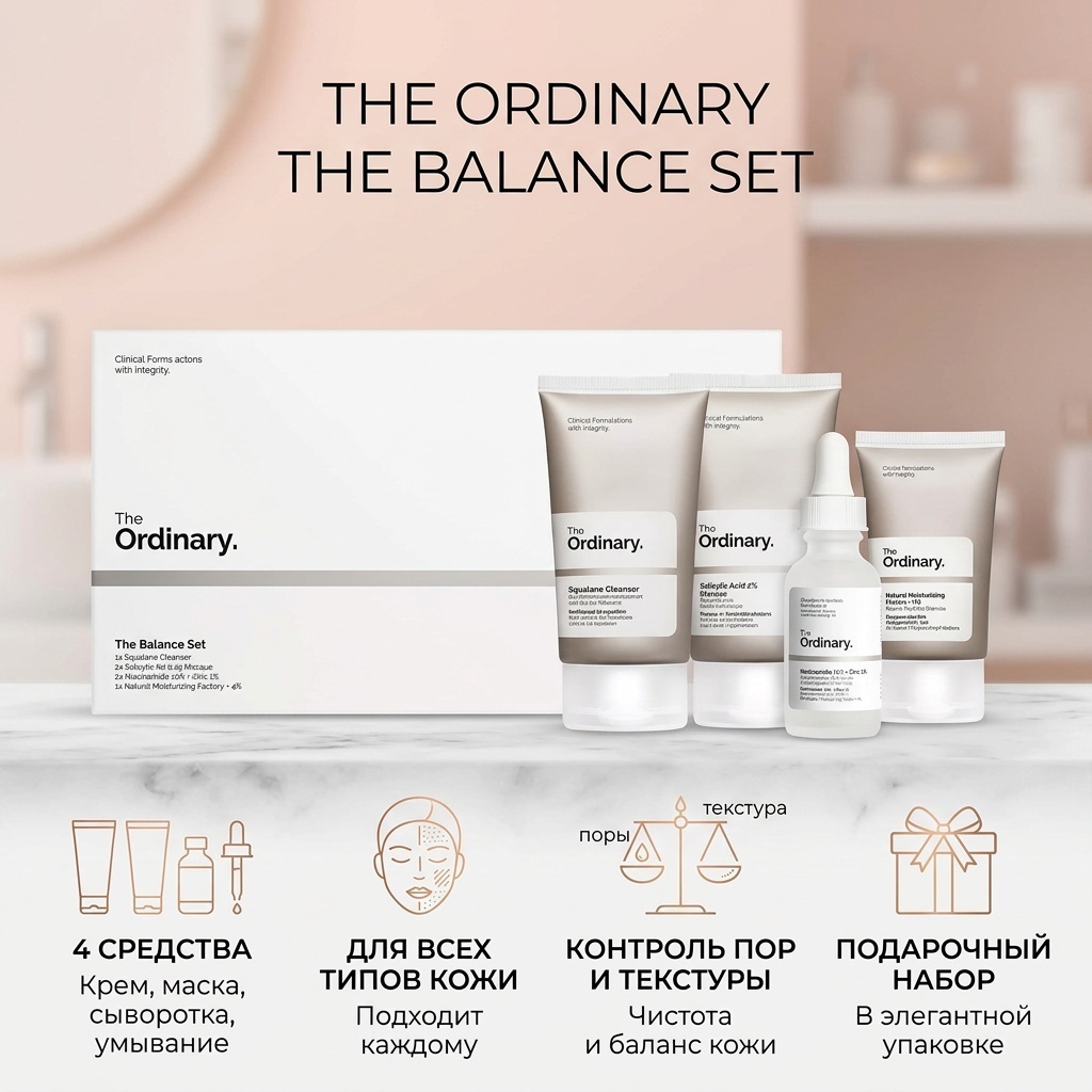 The Ordinary The Balance Set набор по уходу за лицом для женщин