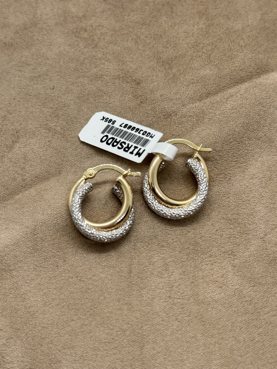 Серьги MIRSADO GOLD 955384094 вес 2.3 г золото, без вставок