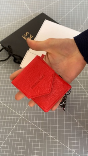 Портмоне BAKS ACCESSORIES натуральная кожа красный