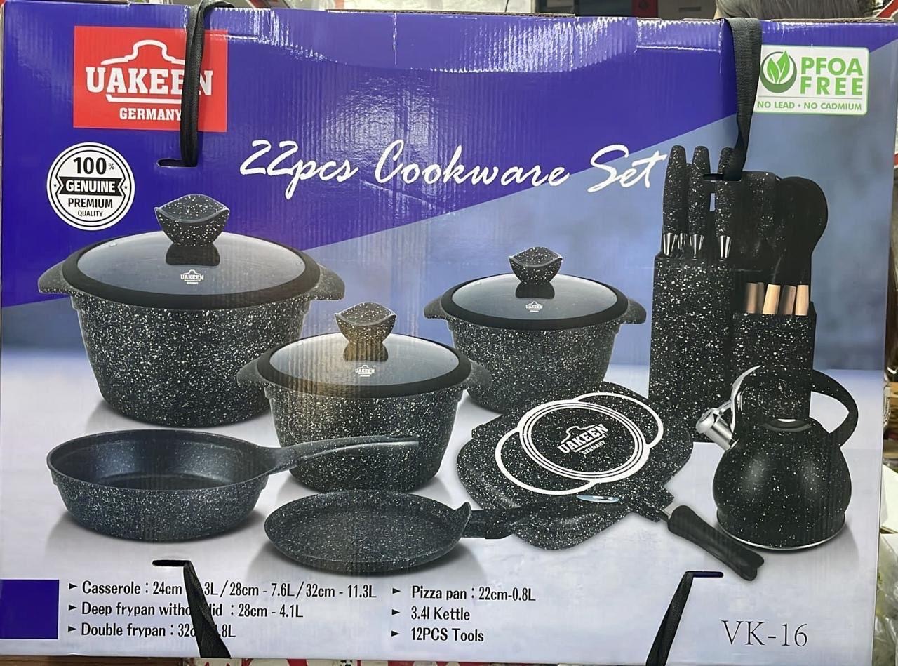 SAYA SHOP набор кастрюль 1234567 21 в 1