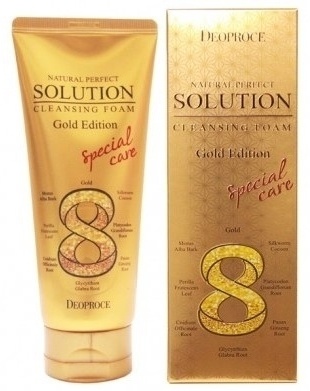 Deoproce Natural Perfect Solution Gold пенка 170 мл