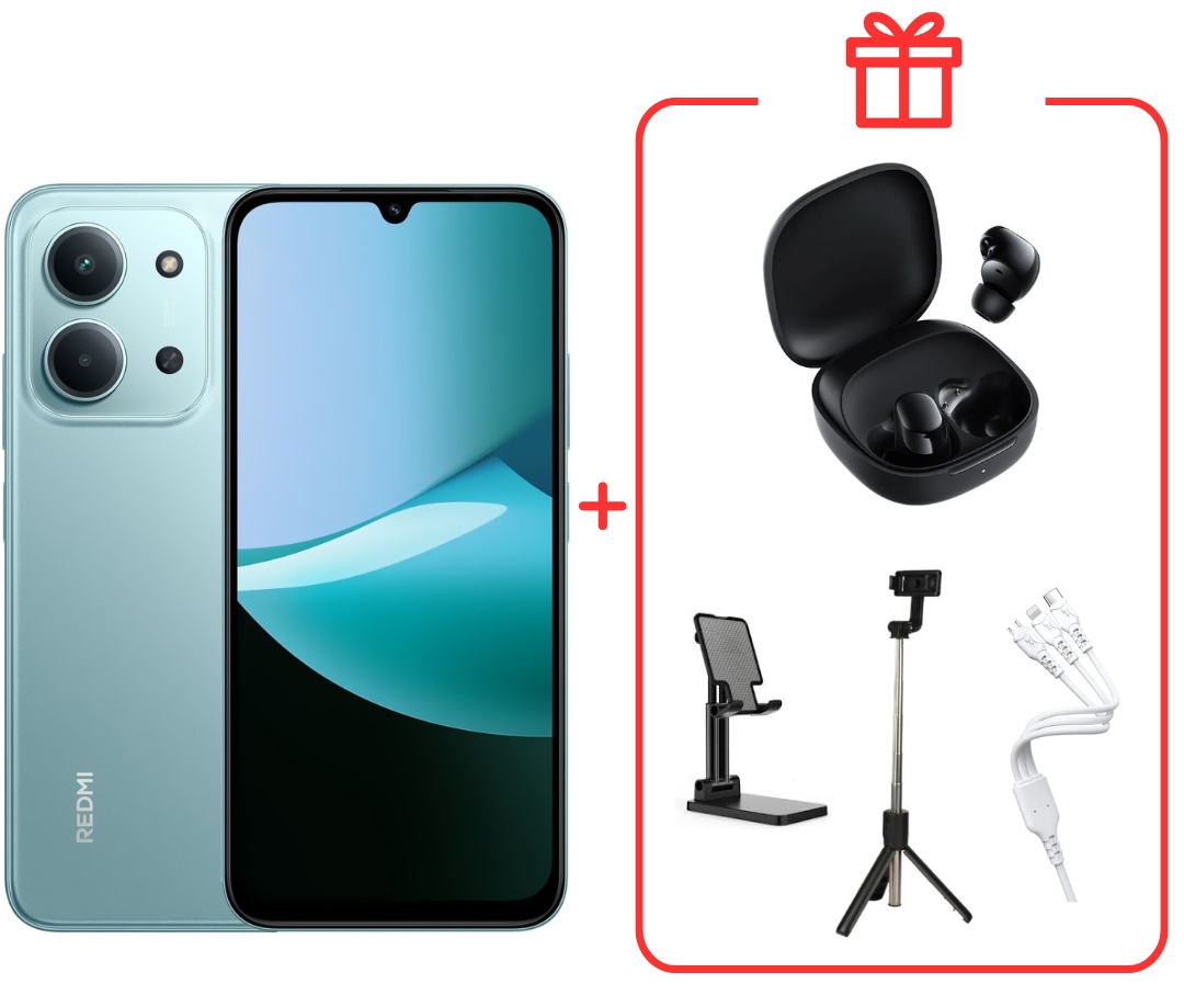 Смартфон Xiaomi Redmi 15C NFC 8 ГБ/256 ГБ зеленый + подарок