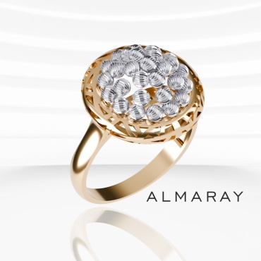 ALMARAY 14007 размер 19 вес 2.84 г золото, без вставок