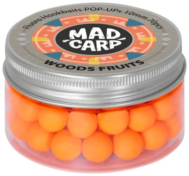 Mad Carp Baits 10мм, 70шт. Woods Fruits, банка 100мл Woods Fruits 40 кг