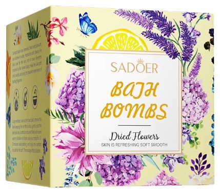 SADOER Explosion Bath Salt Ball Lemon Fragrance бомбочка 100 г, фото 2