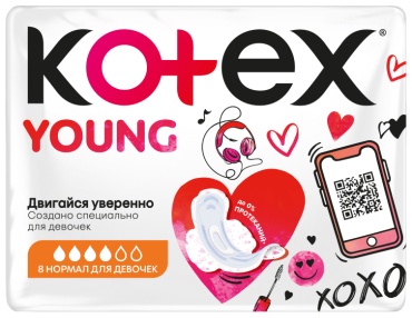Kotex прокладки Young 8 шт
