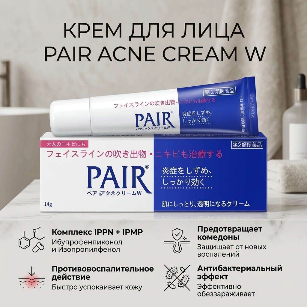 LION крем Pair Acne Spot Cream для лица 14 г