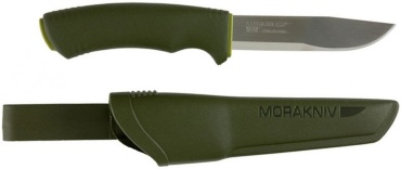 Нож Morakniv Bushcraft Forest (S) Green, 12356 зеленый, хаки