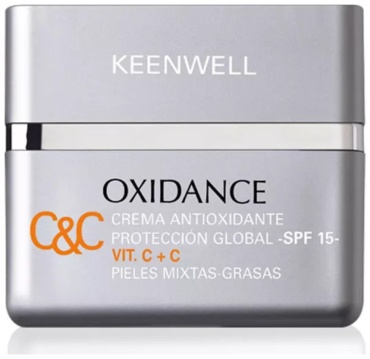 Keenwell крем CREMA ANTIOXIDANTE PROTECCION GLOBAL – SPF 15 VIT. C+C для лица 50 мл