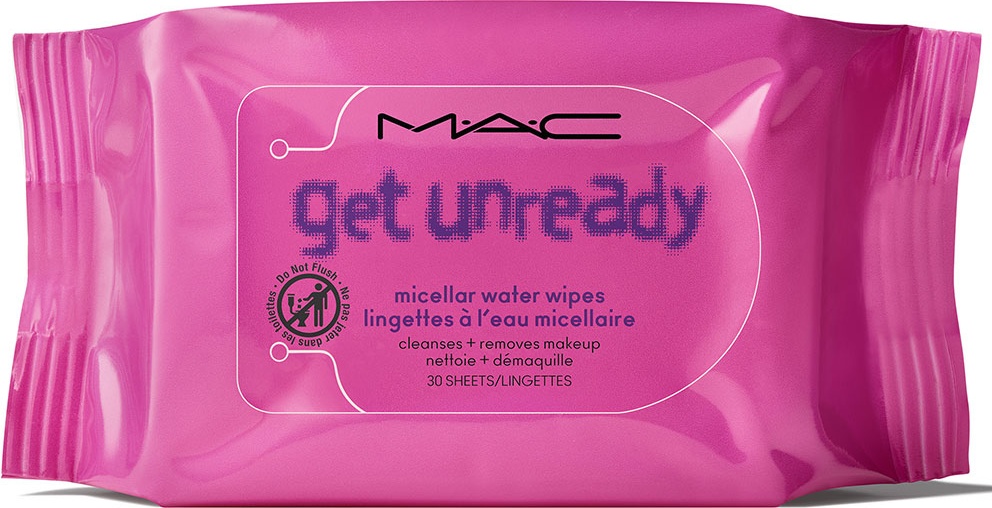 M.A.C Get Unready Micellar Water Wipes салфетки для снятия макияжа влажные 30 шт