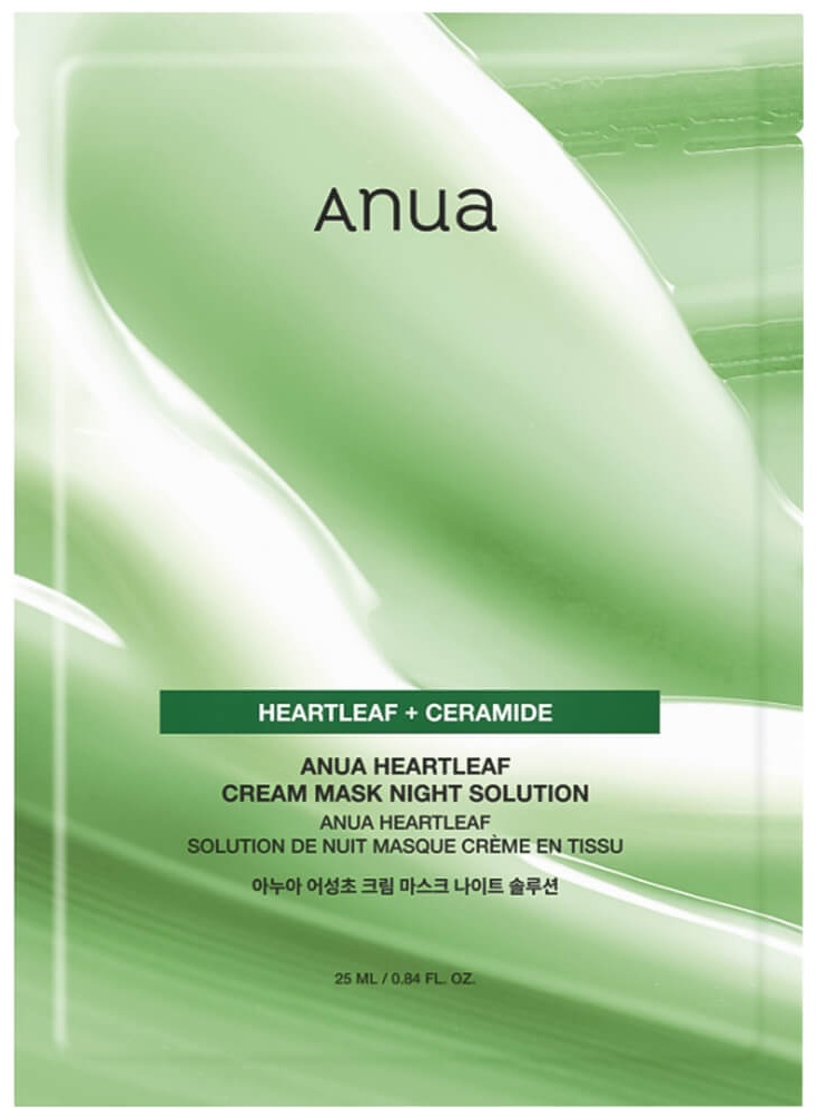 Маска для лица Anua тканевая Heartleaf Cream Mask Night Solution 1 шт