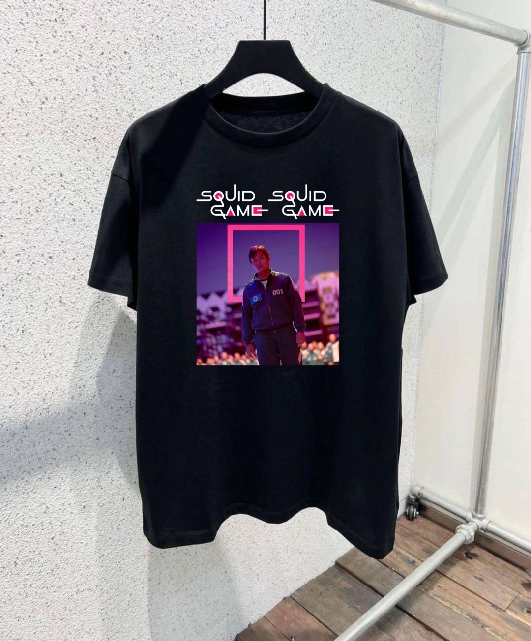 Футболка Игра в кальмара 001 TMH_TREND.KZ черный