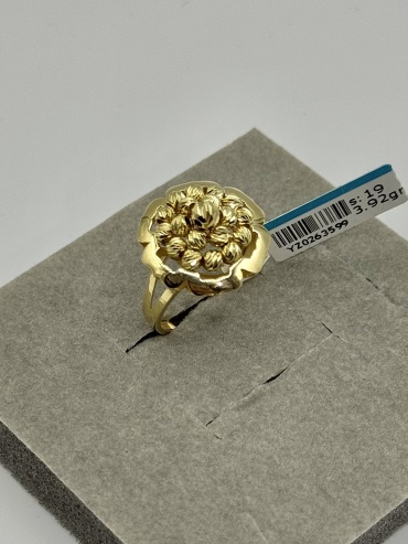 Raia Gold 64337 размер 19 вес 3.92 г золото, без вставок