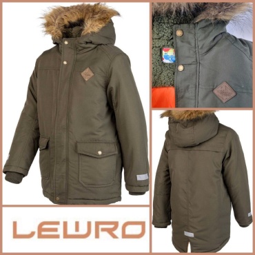 Зимняя куртка LEWRO хаки
