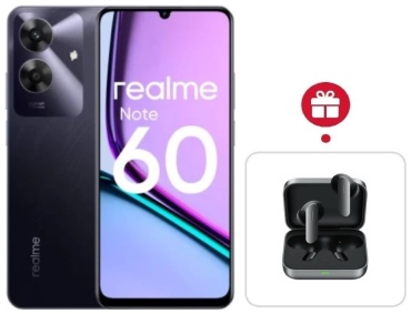Realme Note 60 4 ГБ/128 ГБ черный + подарок
