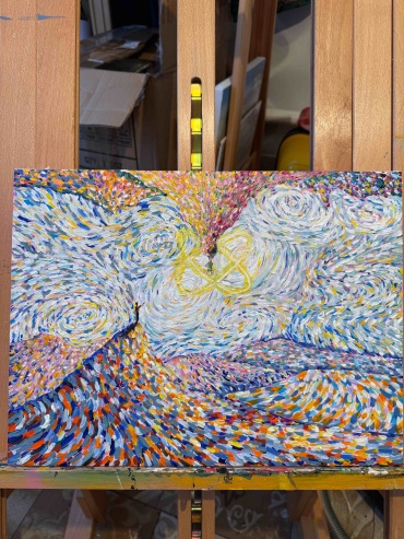 Нурия Абдолова картина Гость 40x30 см
