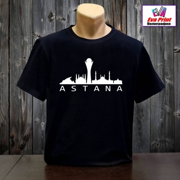 Футболка Eva Print Astana черный