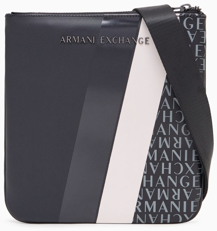 Барсетка Armani Exchange искусственная кожа черный, серый