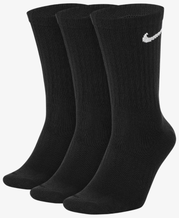Носки Nike 3 пары черный, белый S