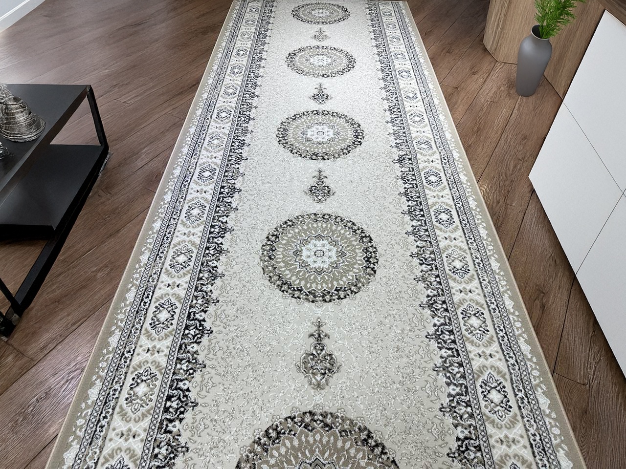 Ковровая дорожка Bal Tekstil короткий ворс, хлопок, полиэстер, 150 см x 8 м