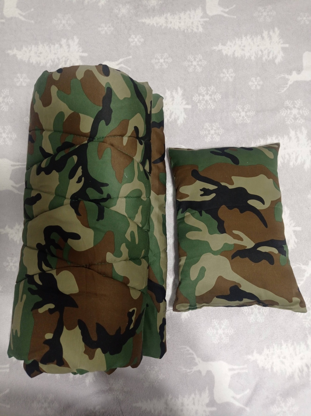 Комплект корпе с подушками 185x68 см, вата, мультиколор