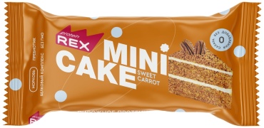 Protein Rex пирожное протеиновое Mini cake Морковный тортик 1 шт