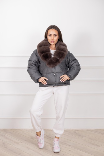 Зимняя куртка Granat.Furs графит