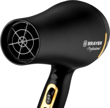 BRAYER BR3010 фен черный, золотой