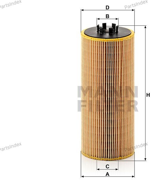 MANN FILTER Фильтр Масляный Двигателя HU12110X