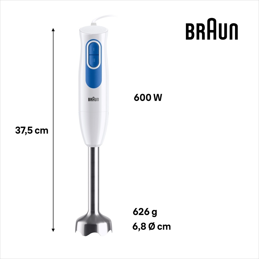 Блендер погружной Braun MQ-20236MWH белый — фото 2