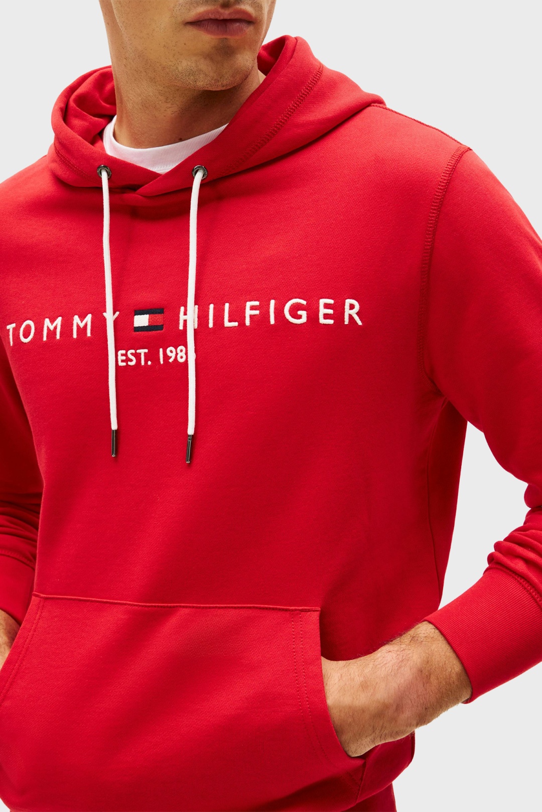 Худи Tommy Hilfiger красный
