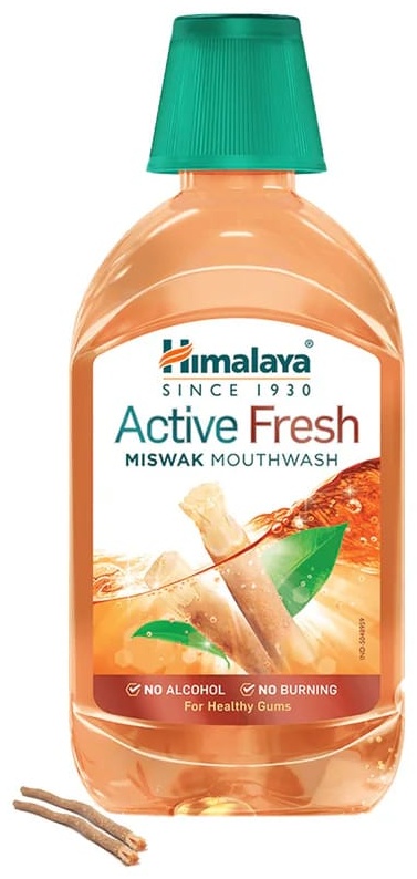Himalaya Active Fresh Ополаскиватель для рта с Мисвак, 215 мл
