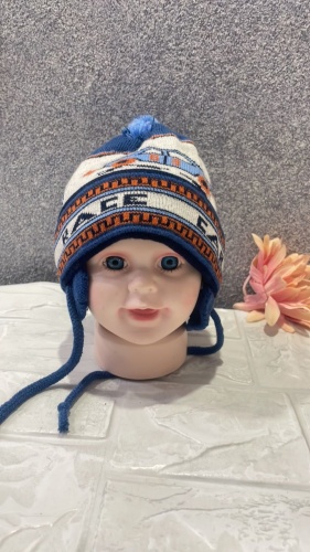Шапка Artex Kids 14 синий, мультиколор 44, 46