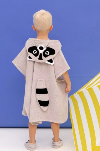 Полотенце-пончо Fluffy Bunny 87x67 см, хлопок, 1 шт,