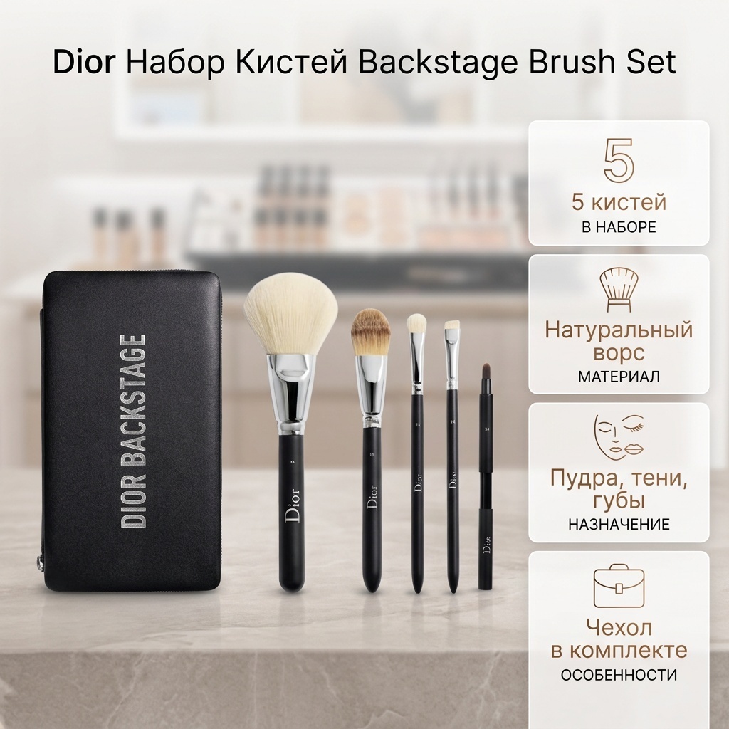 Dior набор кистей Backstage Brush Set 5 шт