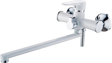 Смеситель Casela 52236W, цинк, цвет белый, хром