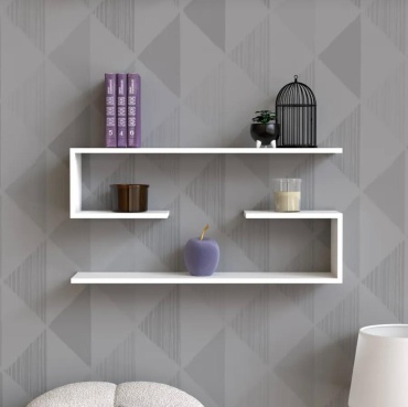Полка DomiStyle 002, 70х16x25 см, белый