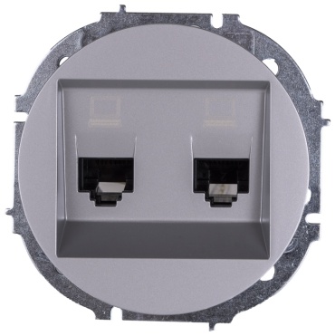 Компьютерная розетка (RJ45) Lezard Osen, серый