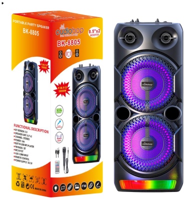 Портативная колонка Oudiobop Bk-8805 черный