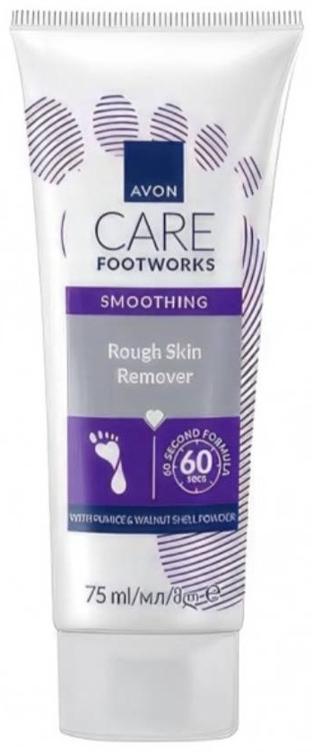 Avon скраб CARE footworks отшелушевающий крем для ног 75 мл