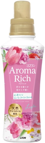 LION кондиционер для белья Soflan Aroma Rich 480 мл