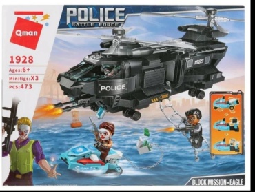 Конструктор Qman Police 102107178031, деталей 473 шт