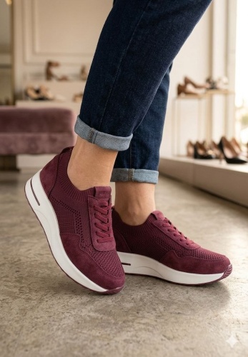 Кроссовки FASHION бордовый